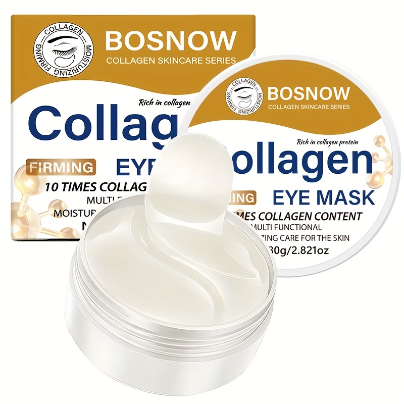 Image of Collagen Moisturizing Eye Mask, Containing The Collagen Content, Nourishes And The Skin Around , Hydrates, And Is Used For Eye Care To Make The Skin Around Smooth And Firm