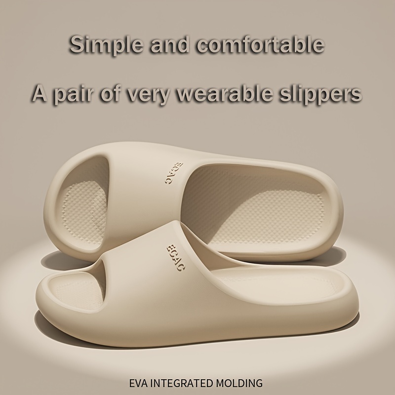 eva slides comfortable non slip odor resistant for indoor outdoor use   shower casual wear thick sole home Product details 5
