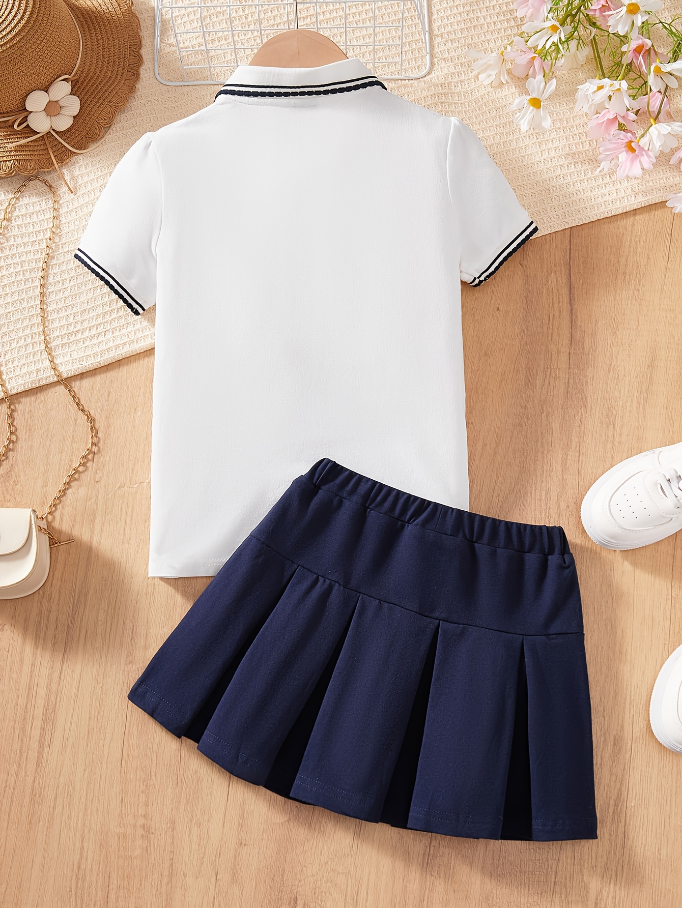 Faldas Uniformes De NiÃ±as Escolares Falda Plisada Modas De