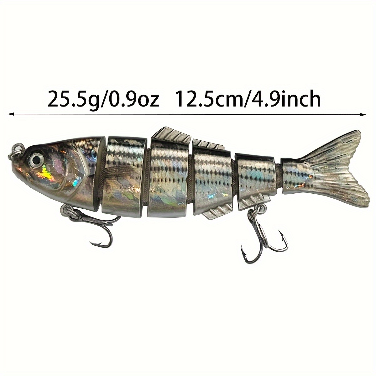 Pack De 3 Leurres Souples Nageurs 13.7 Cm - Eau Douce Et Salée - Multicolore