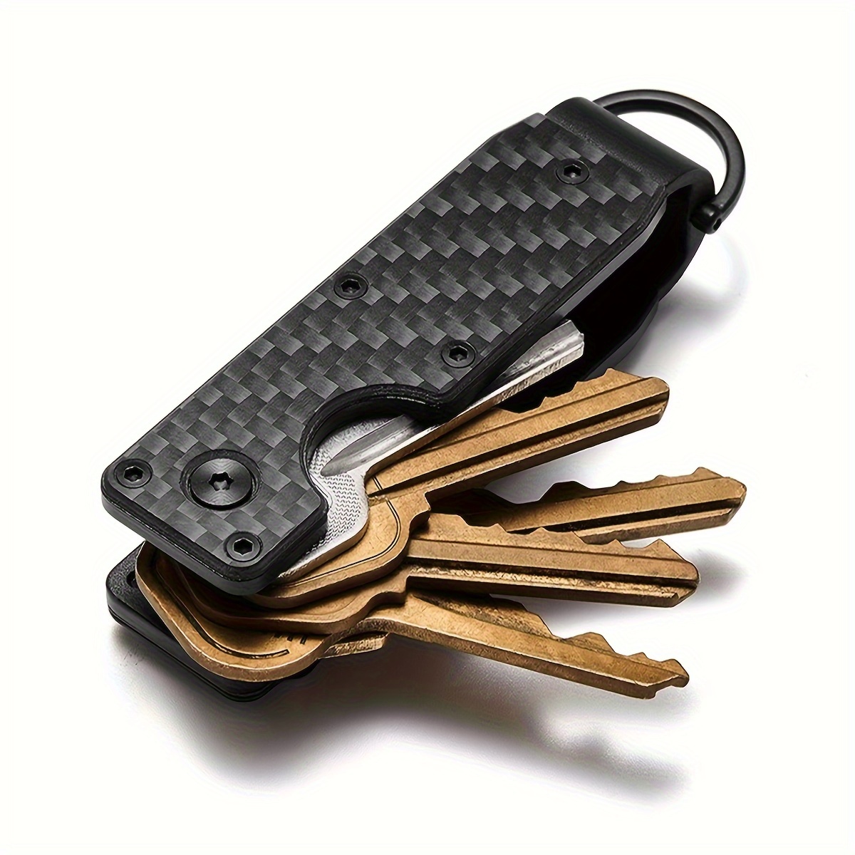 

Forever Miyin Compact Key Holder Organizer - Casual Keychain Wallet - Button Closure, Wet Wipe Cleaning, -resistant, Unlined - Holds 2- - Ideal Gift From Guangzhou