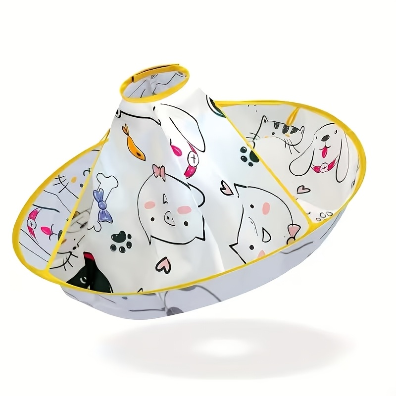 Image of Fashionable Kitten Cartoon Haircut Cape Umbrella Shawl Salon, Hair Home Haircut Apron