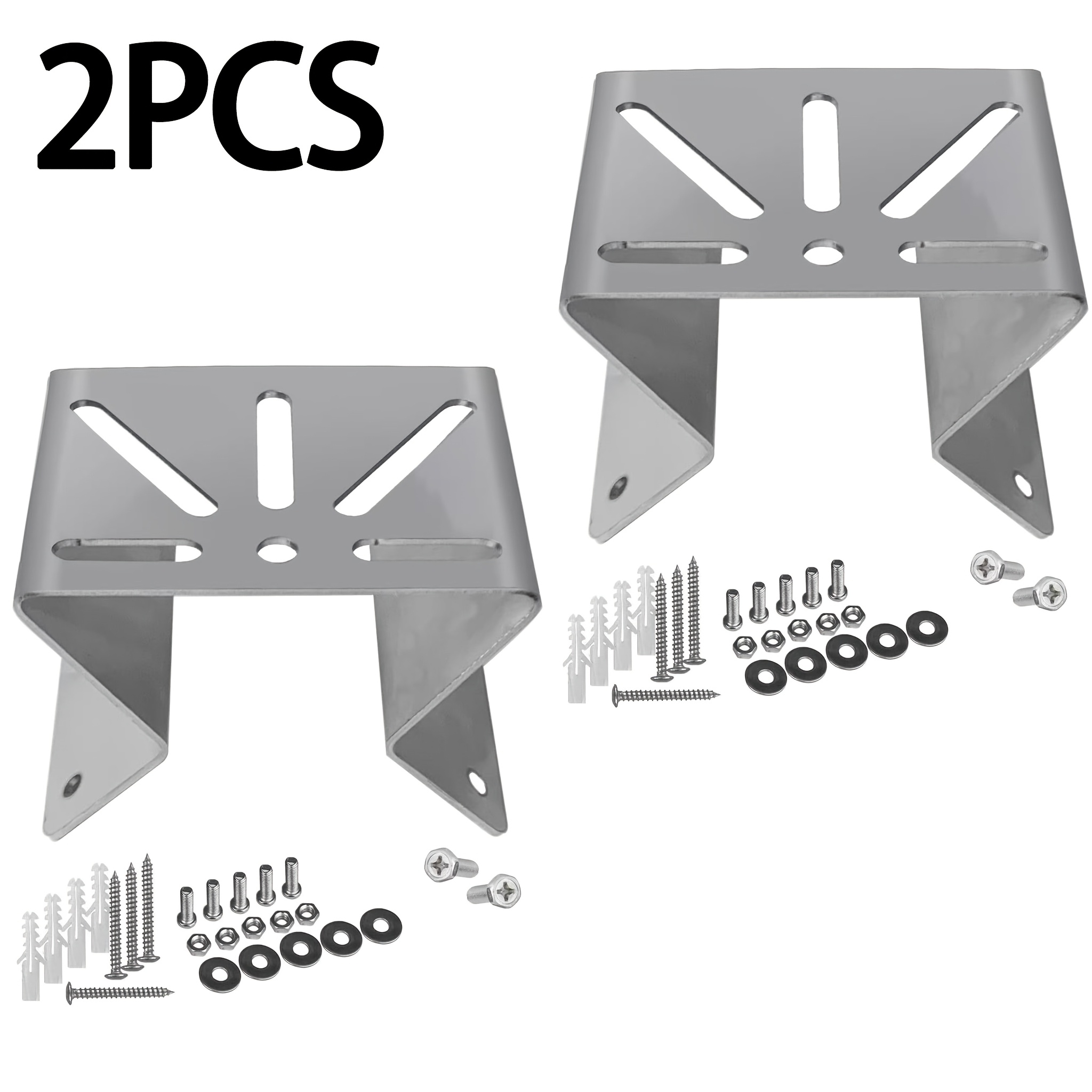 TEMU 2 Pack 304 Right Angle Corner Wall Mount Bracket, Stainless Steel 90 Degree Camera Wall Mount Connector, Universal Security Camera Corner