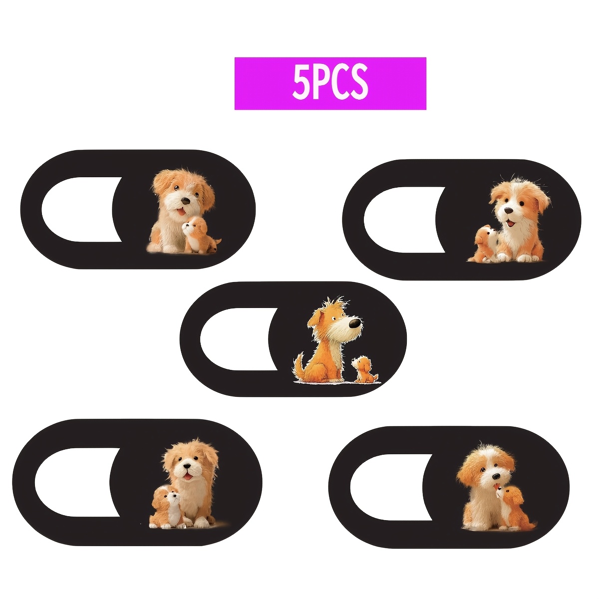 TEMU Lot de 5/10 Cache-Webcam Chien et Adorable - Protection de Confidentialité , Adapté aux Ordinateurs Portables, Téléphones Mobiles et Tablettes |
