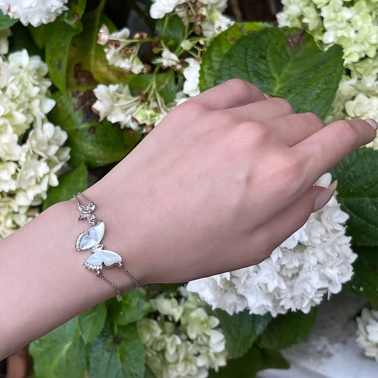 Women's Stackable Butterfly Double-Layer Bracelet
