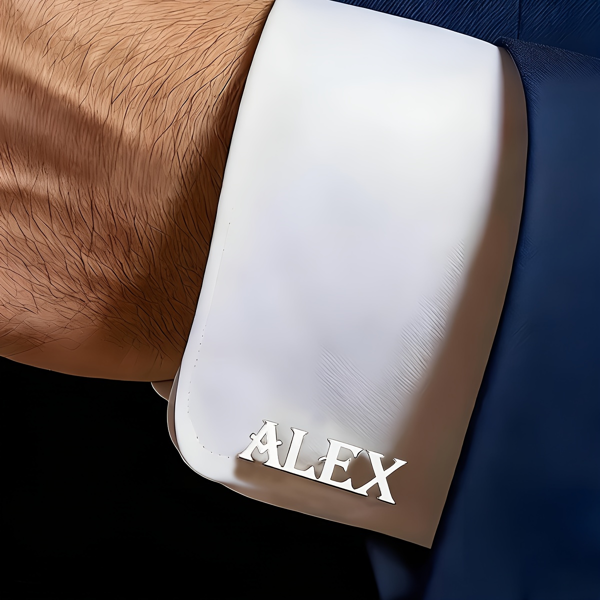 TEMU 1 Pair Of Personalized Name Cufflinks, Men's Elegant And Stylish Custom English Letter Cufflinks, Stainless Steel Jewelry, Custom Men's Suit