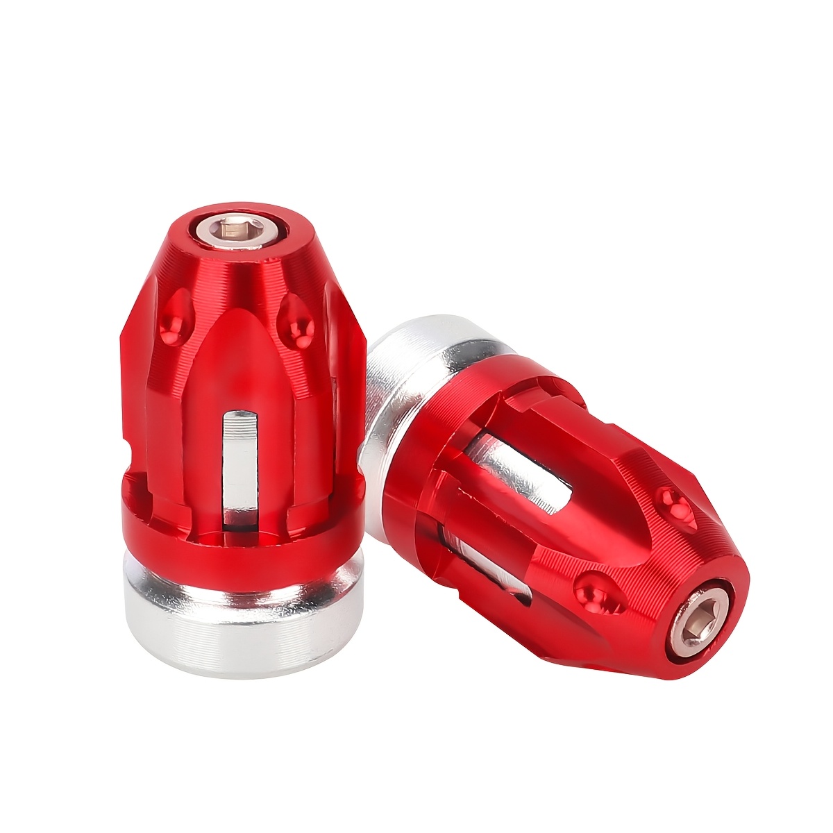 TEMU Lot de 2 bouchons de valve de pneu en aluminium, capuchons décoratifs universels -poussière, adaptés pour motos, vélos, scooters et accessoires