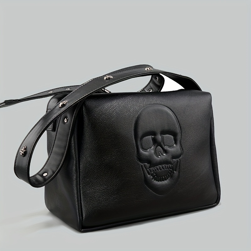 Stylish Black Embossed Men\'s Bag Mens Crossbody Bag Fashion Versatile Embossed PU Leather  main image 3
