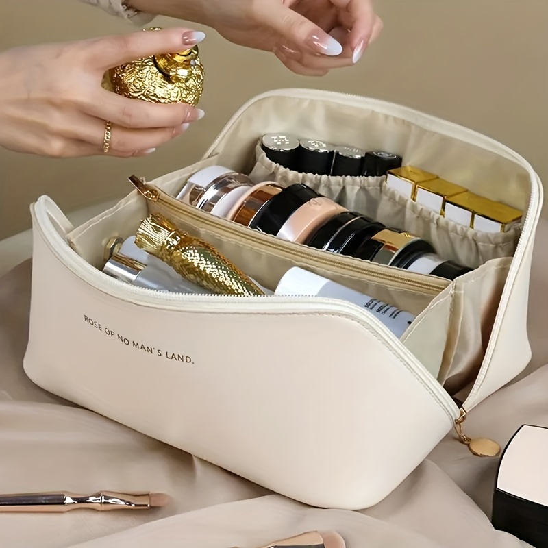 

Portable Functional Makeup Bag, Travel Waterproof Cosmetic Storage Pouch, Toiletry Wash Organizer
