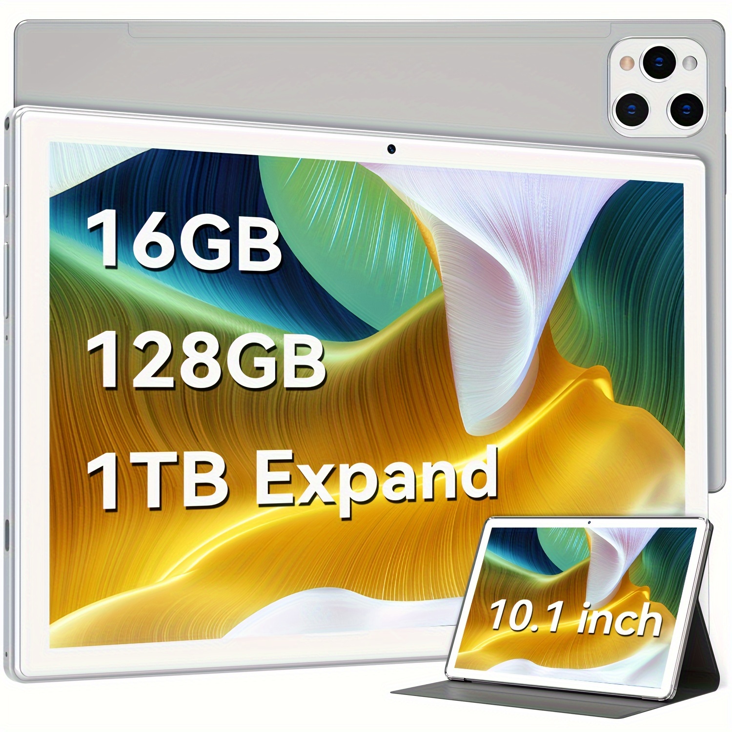 

A 10-inch Tablet, 13 Tablet In 2024 With 128gb Rom + 16gb (8+8 Virtual) + 1tb Tf Expansion, - Powerful 5g Wifi Tablet, 13 Million Pixels + Pixels Camera, Gps, Fhd Display (with Case)