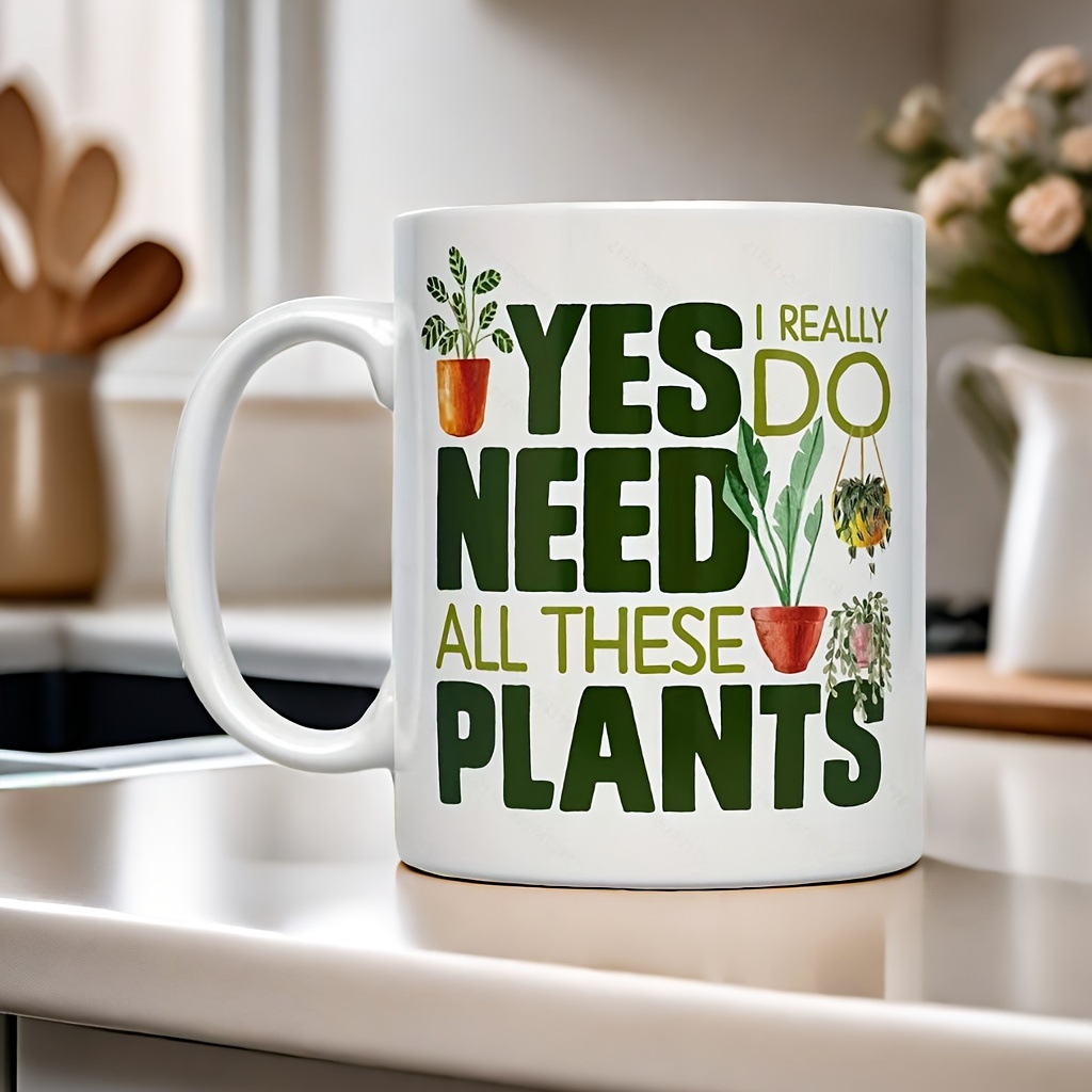 

1 Piece Of Creative Inspirational Yes Ceramic Coffee Cup - Very Suitable For Outdoor Camping, Picnics, Home, Office, Multi- - Christmas Gifts And New Year Gifts For Family, Friends, , Lovers