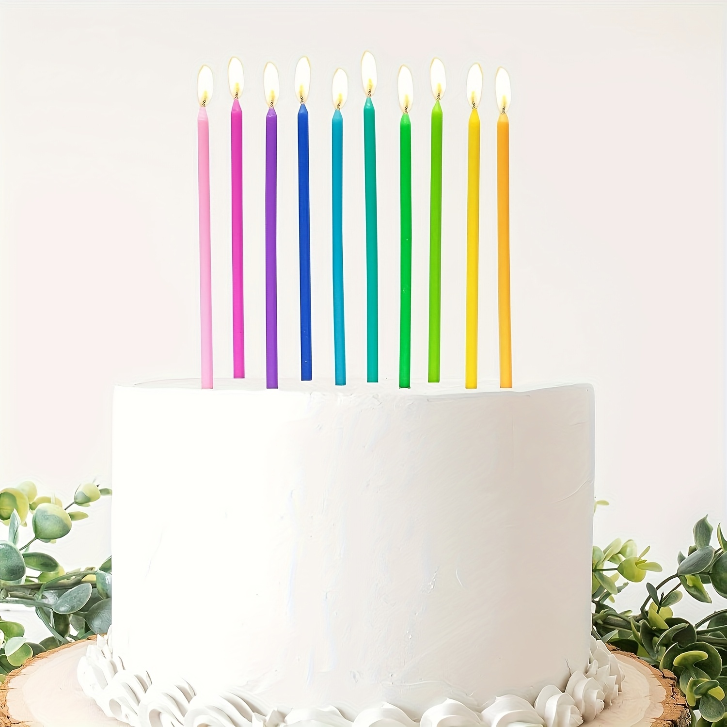 Candele Compleanno Oro 60 Candele Di Compleanno Dorate A Spirale - Lunghe E Sottili Con Supporti, Per Torte E Cupcakes Set 60 Candele Dorate