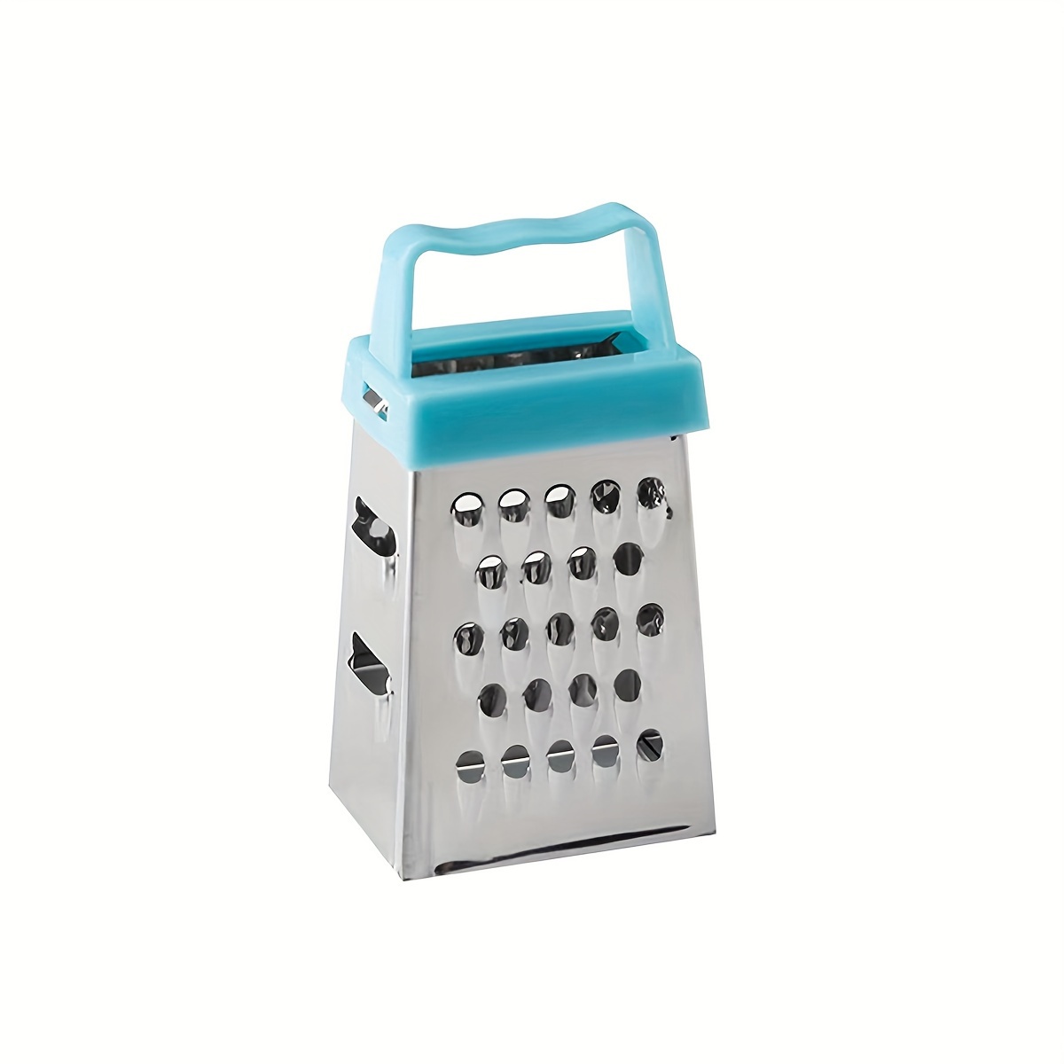 TEMU Mini in Acciaio Inossidabile, Affettatrice Multifunzionale a 4 Lati per Verdure e Zester per Limone per Uso , Utensile da Taglio