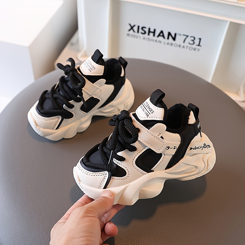 Boys' Sneakers, Children's Warm Shoes, 2024 Winter New Arrival, Girls' Casual Shoes, Thickened Dad Shoes, Trendy