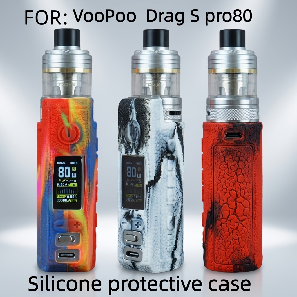 -Fit Protective Case for * Drag * 80W, Designed to Be Slip-Resistant,  Shockproof, Scratch-Resistant, And Fingerprint-Proof Silicone Cover