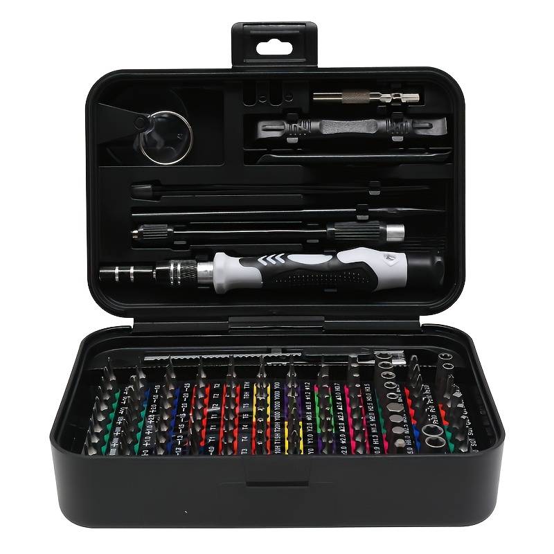 TEMU 132in 1 Bits Screw Kit Precision Screwdriver Set, Laptop Screw Drive Repair Screwdriver Tool For Computer, Phone, Tablet, Camera, Pc, Watch With