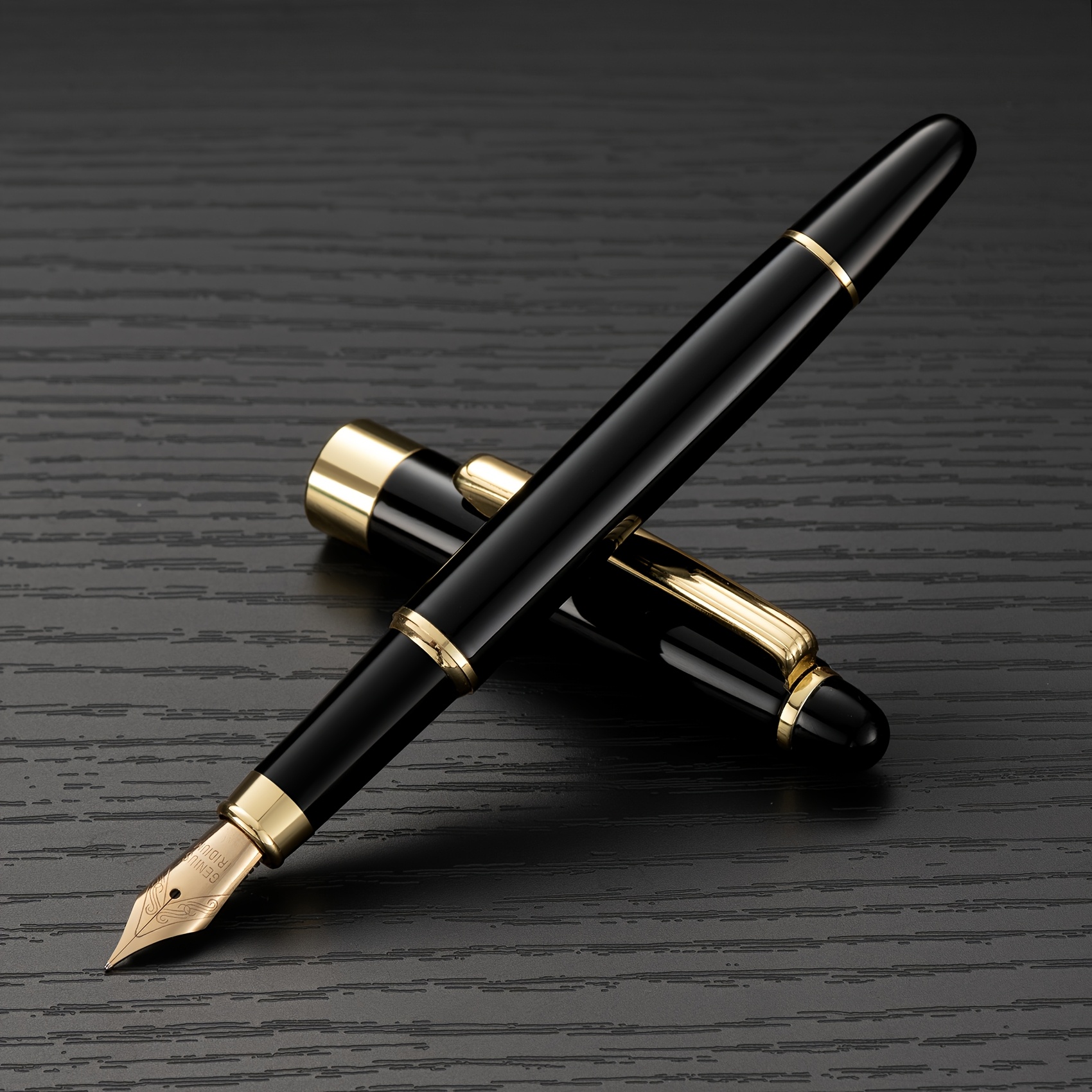 1pc Premium Stationery Gift Stainless Steel Fountain Pen With 0.5mm Tip, Calligraphy Pen For Business Using