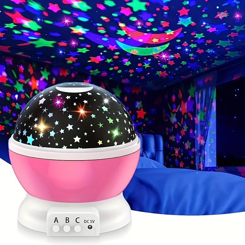

Dreamy Star & Moon Night Light - 12 Color Modes, Usb Powered, 360° Rotating Projector Lamp For Bedroom Ambiance And Party Decor Led Lights For Bedroom Lights For Bedroom