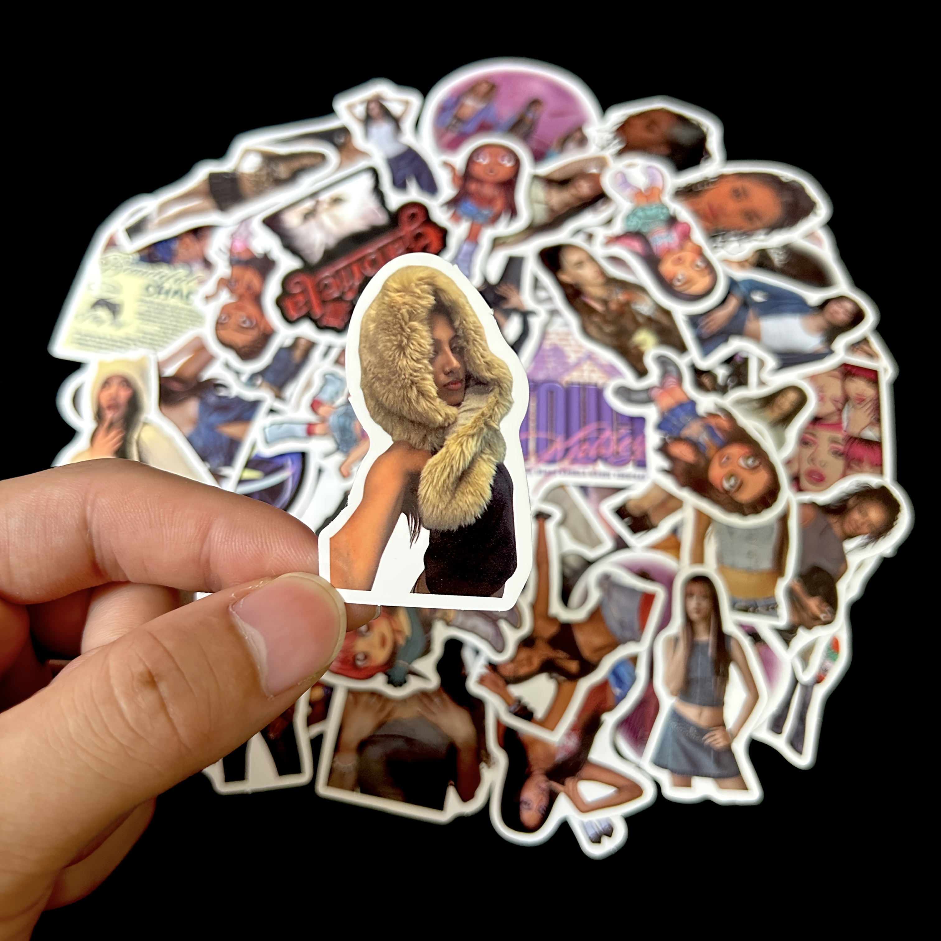 TEMU New 60pcs K- Sticker Set, Western-style Star- Journal Stickers, Celebrity And Concert Stage Support Merchandise, Cartoon Photo Diy Stickers,