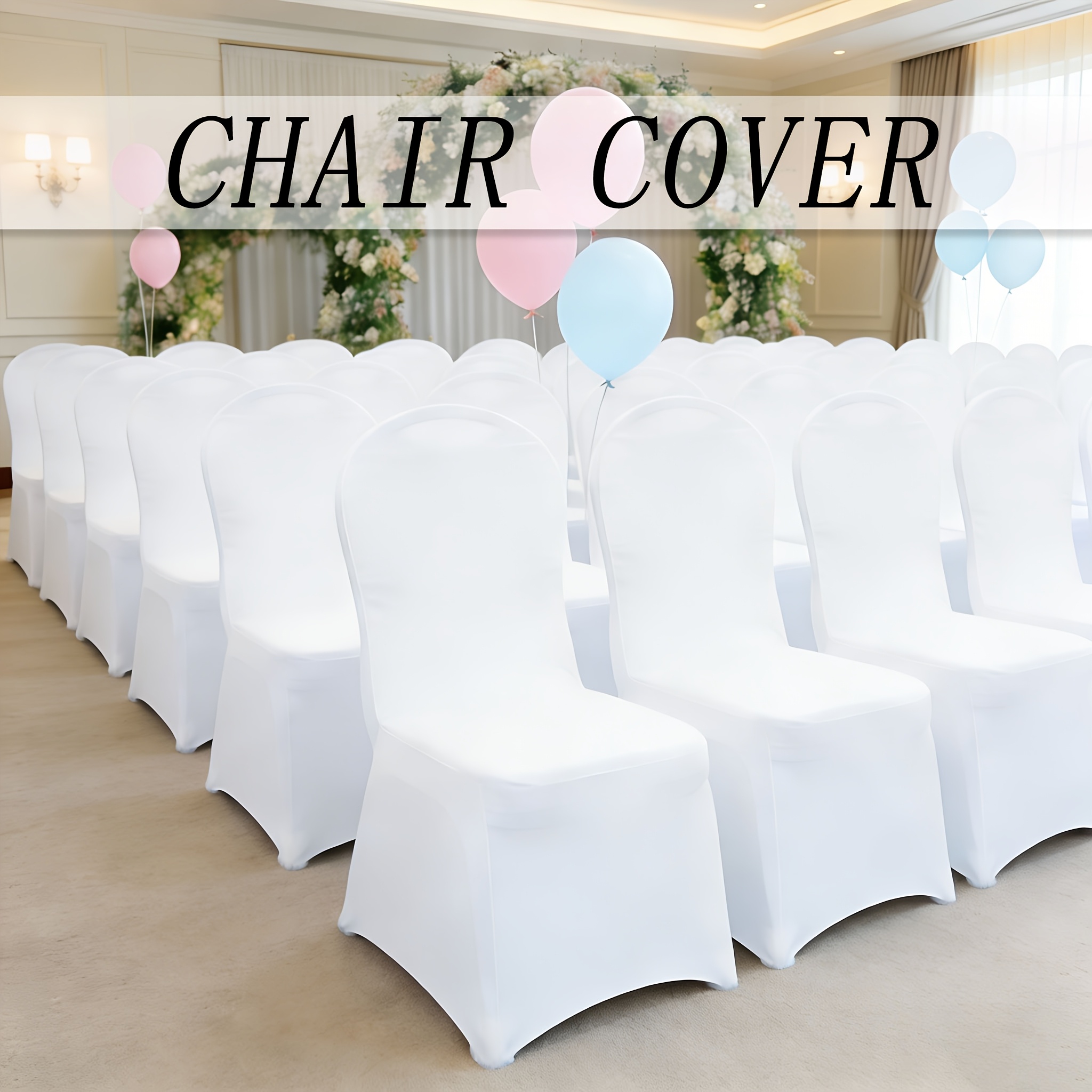 30 50 100pcs elastic spandex wedding chair covers party dining chair covers white black chair covers suitable for wedding decor party decorations birthday celebrations speech events christmas holiday decorations