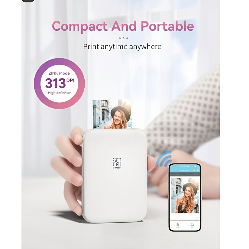 mt53 pocket sized hd photo printer instant wireless - Temu