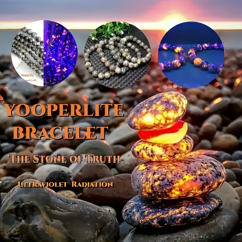 Luminous Stone Bracelet with Chakra Flame Stone