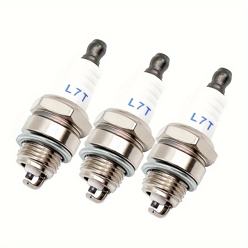 

3-pack L7t Spark Plugs For Gasoline Engines - Compatible With Chainsaws, Lawn Mowers & Brush Cutters
