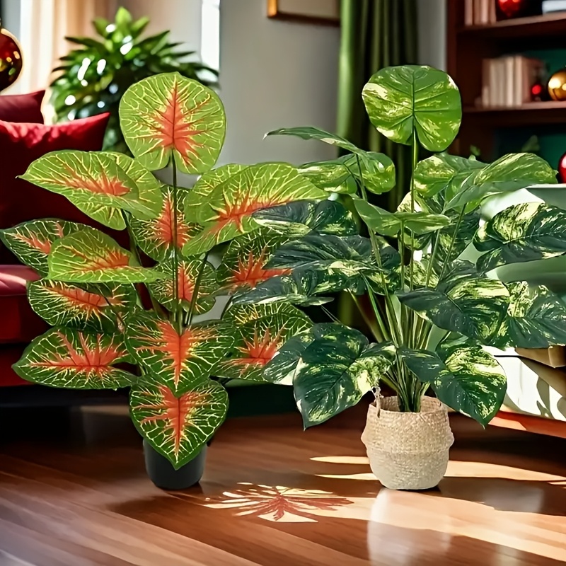 

2pcs Lifelike Artificial Plants, Plastic Indoor/outdoor Decor, Wedding, Garden, Home, Room Types, Floor Placement, Ideal For Christmas, Thanksgiving, 's Day, Valentine's Day, Graduation