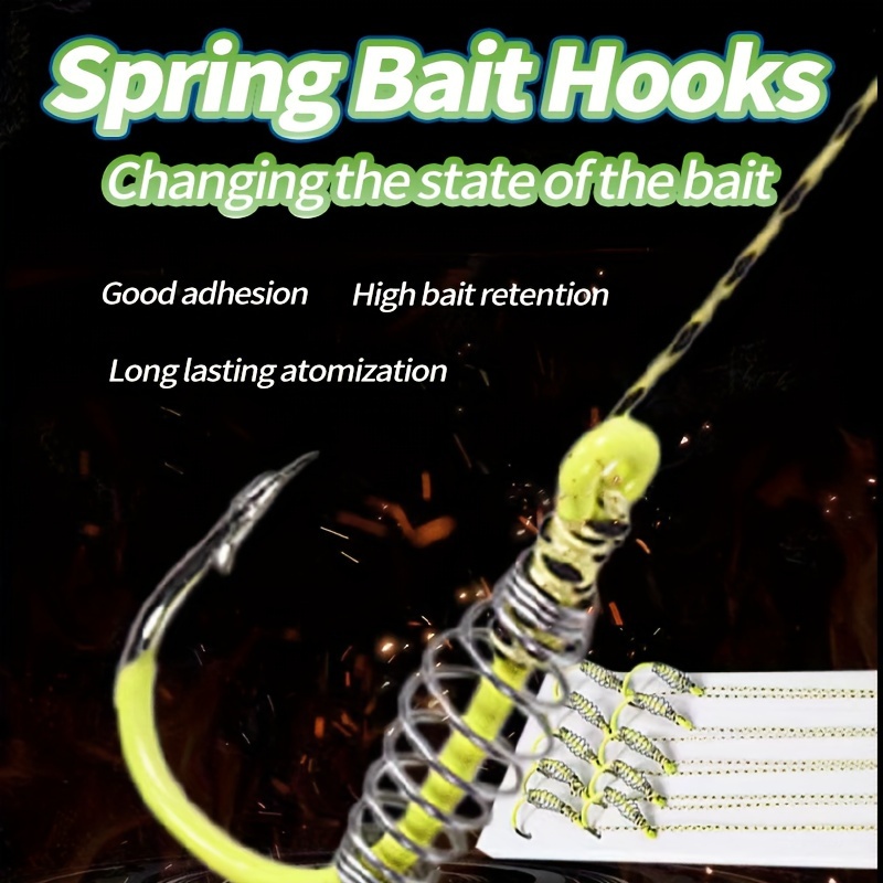 Fishing Spring Hook Rig Double Hook Rigs Barbs Fishing Hooks - Temu
