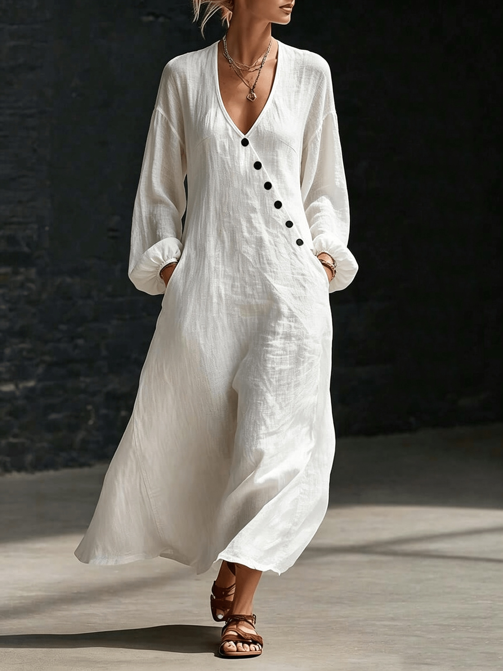 plus size dresses with pockets sold on Temu United States