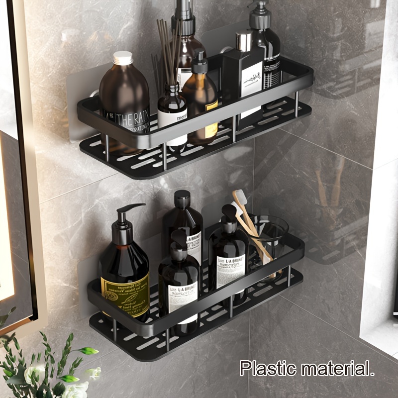 

2- Abs Hanging Shelves For Bathroom And - -saving, Install, Decor, , Multipurpose Plastic Shelves For Bathroom Accessories, Racks