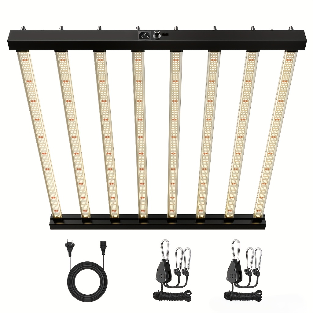 Image of Indoor Plant Light 800w Led Plant Grow Light, 3000k - 4000k High Lamp With Dimming Control, Large Coverage, Suitable For Flowering Plants, 1500lux Brightness, , Aluminum Structure