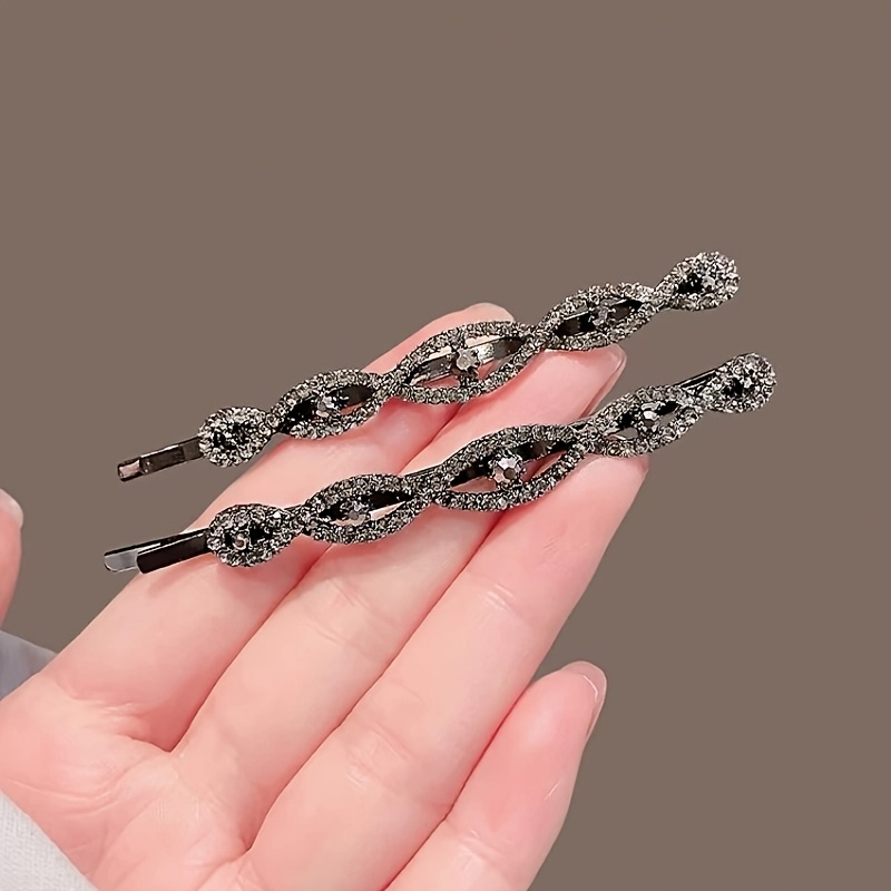 Image of 2pcs Of Hairpin Additions For Women, New High-end Side Clips For 2026, Designed To Hold Bangs And Fix Stray Hairs At The Forehead