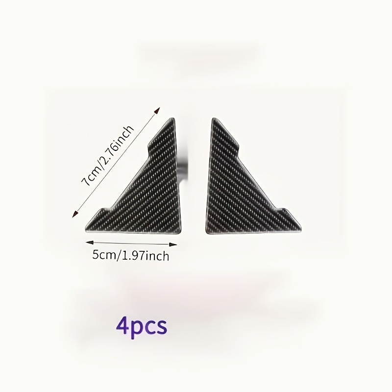 Car Door Anti-collision Carbon Fiber Sticker Set (4pcs)-door Corner Scratch-proof Anti-collision Sticker, Suitable For All Models.
