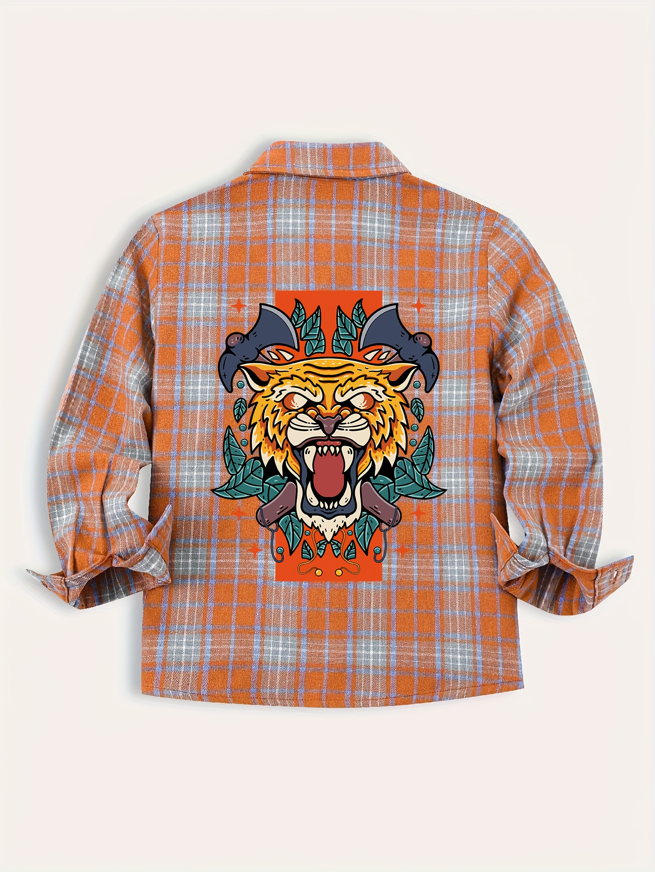 Men's Tiger Head Print Fashion Cotton Breathable Comfortable - Temu