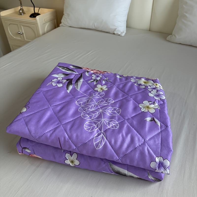 TEMU A Summer Quilt, Purple Sea Of Flowers B