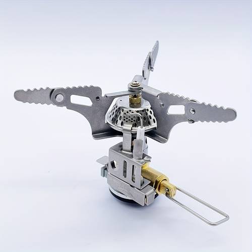 lightweight titanium alloy high power portable gas stove made of ultra lightweight titanium alloy folded to your for outdoor hiking camping fishing and picnics on the