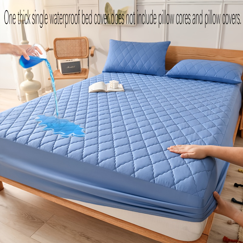 a high quality thick soft and comfortable waterproof mattress cover   in   colors the mattress cover does not   pillow cores or pillowcases suitable for bedrooms hotels guest rooms