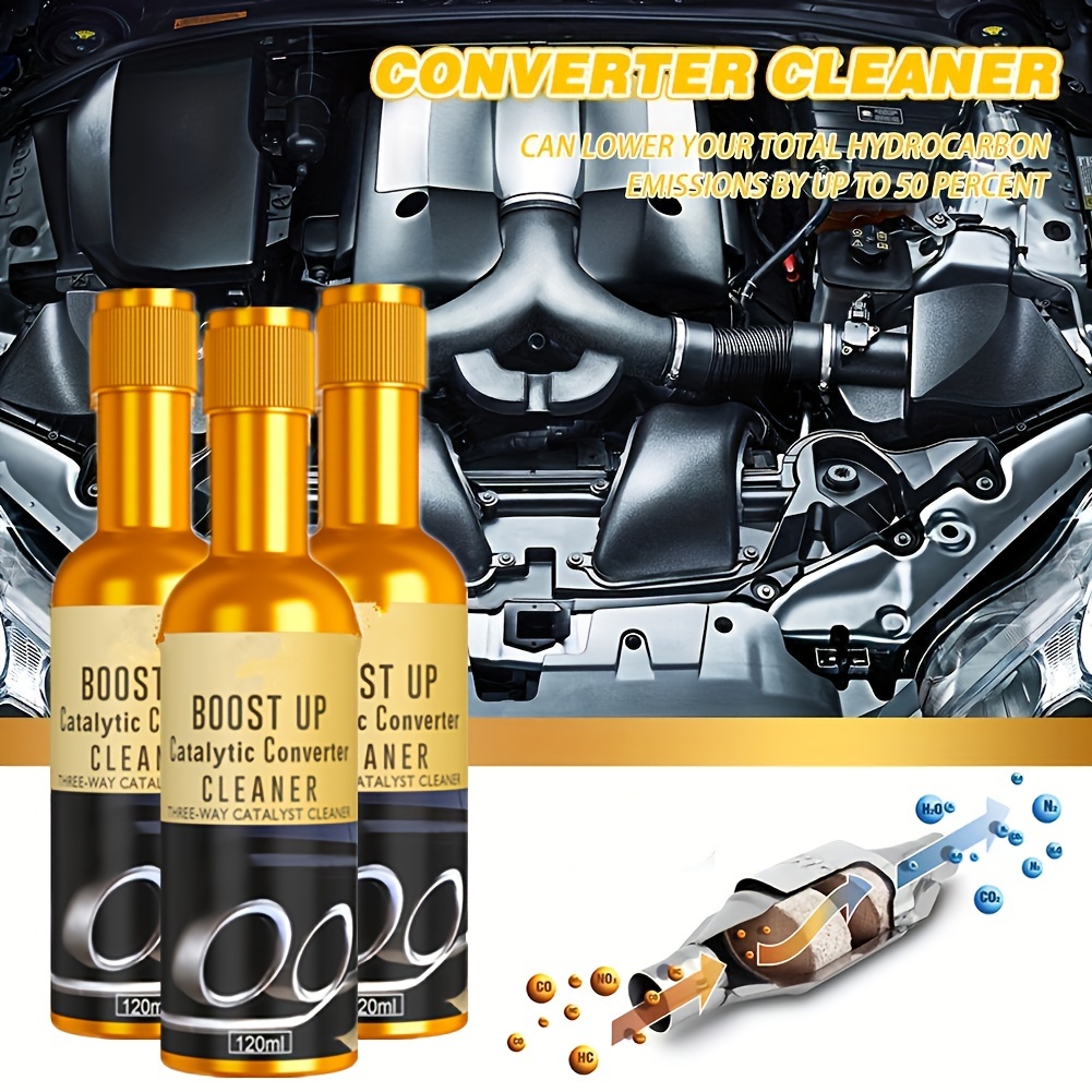 1/2/3pcs 4.06oz Promotion Car Catalytic Converter Cleaners Catalysts  Automobile Cleaner Engine Accelerators CSV Easy To Clean Car Essentials