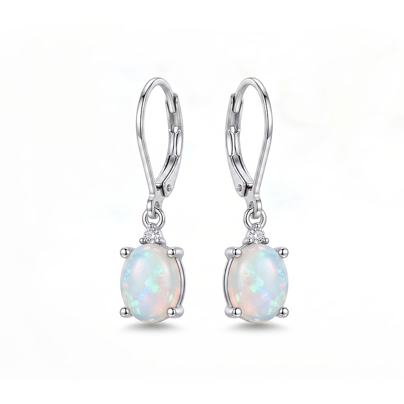 TEMU 2pcs Boucles d'oreilles Crochets d'oreille en Synthétique de Luxe Léger, Style Élégant Design , Niche de Luxe Léger Bijoux d'Oreille Cadeau pour