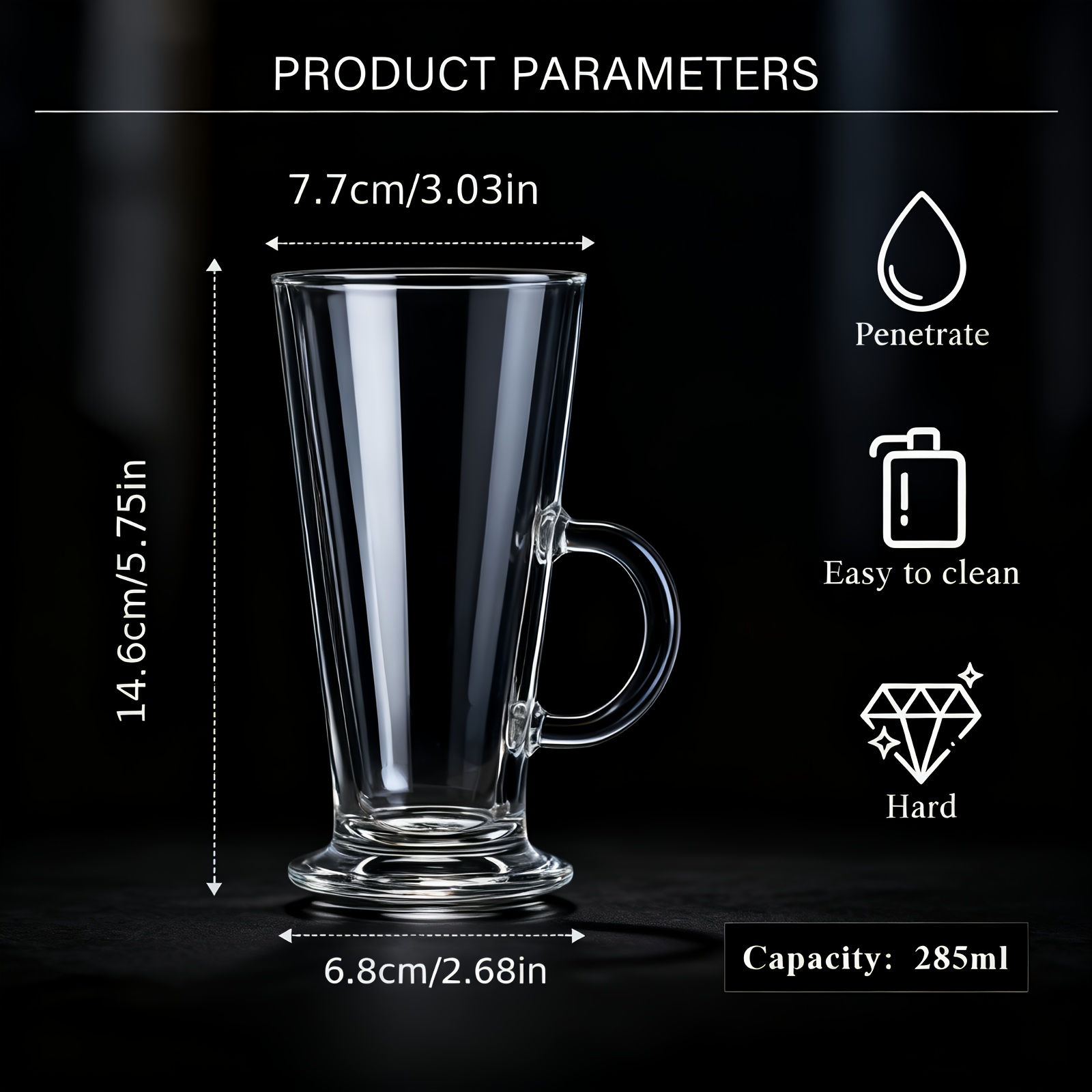 stora iriska kaffemuggar med handtag 285ml/9.6oz stora - Temu Sweden