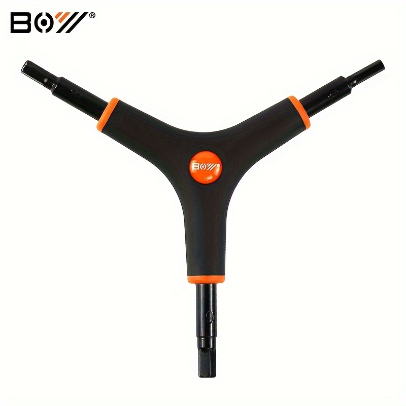 

Boyi 3-way Carbon Steel Hex Wrench Bicycle Repair Tool, Mountain Bike Hex Key, Allen Wrench Tool For Cycling Repair And Maintenance