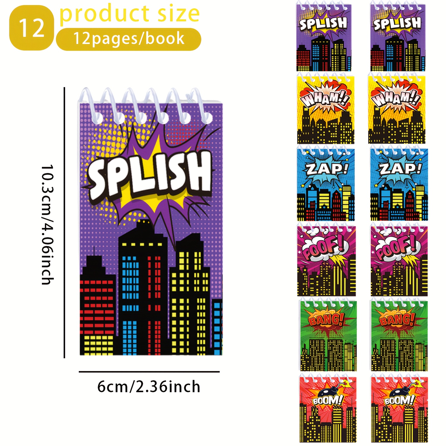 Image of Mini Notebook Party Supplies Gift Prizes Pinata Stuffing Carnival Gift Bag Stuffing Diary Notepad Teacher Classroom Awards Themed Birthday Party Supplies