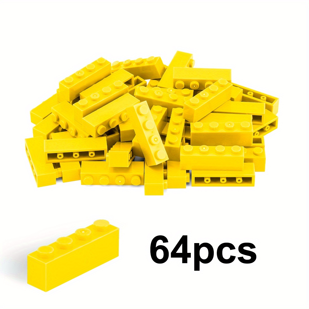 64pcs 1X4 High Bricks for Building Blocks Educational Toys for Kids