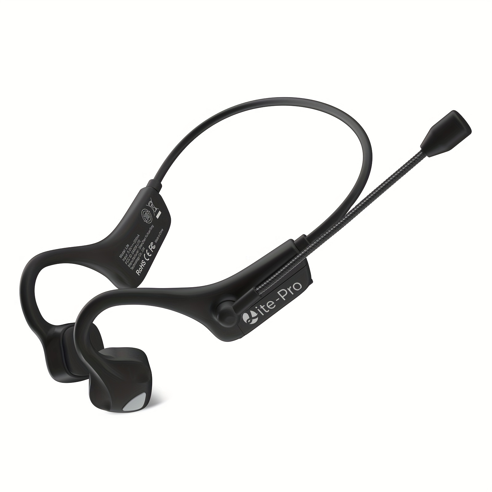 

2024 New Protable Bone Conduction Headphone With Mic Adjustable Degree High Quality Music Sport Wireless Earphone With Microphone Suitable For Meeting Sports/education/ Training