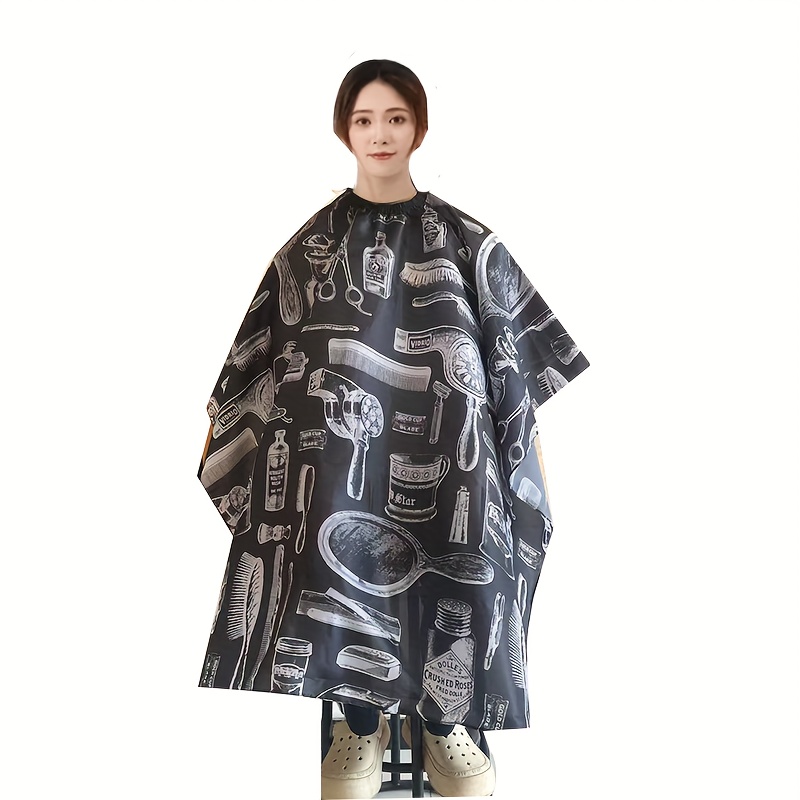 Image of Fashionable Haircut Cloth, Haircut Cloak, Haircut Cloth Suitable For Home And Hair Salons, Styling Additions