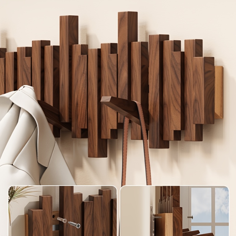 perchero pared ropa teclas piano madera Temu Colombia
