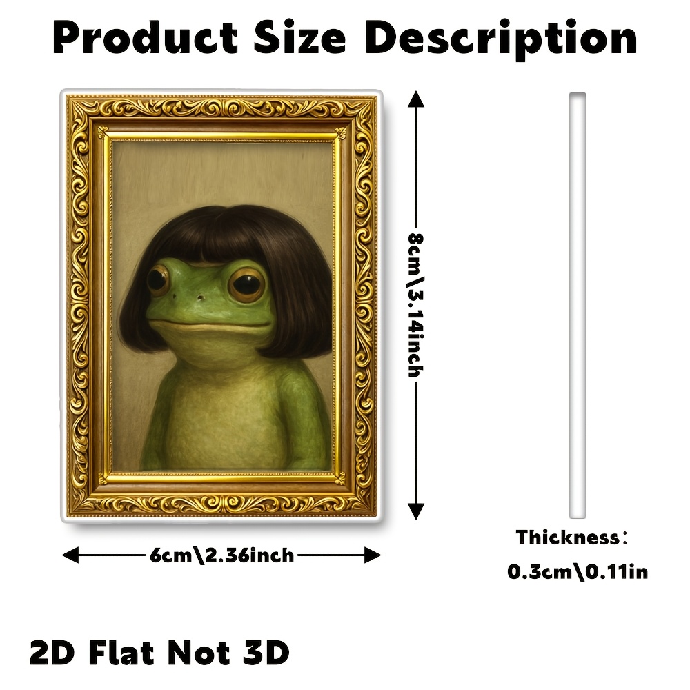 E-shop Lustiger Kühlschrankmagnet im klassischen Stil mit Magnet auf der Rückseite, Acryl-Kühlschrankmagnet, 2D flach, ein sehr passender