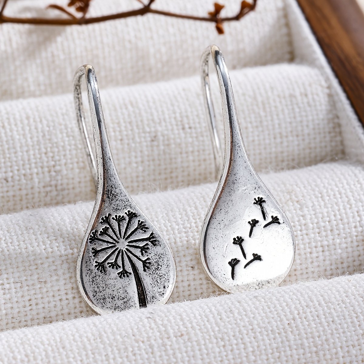 Bohemian Copper with Synthetic Zirconia Inlay Stud Earrings