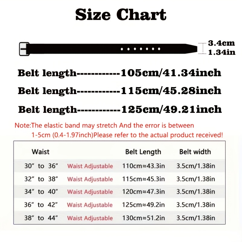 2pcs Men's Elastic Woven Belts with Silvery Needle Buckle
